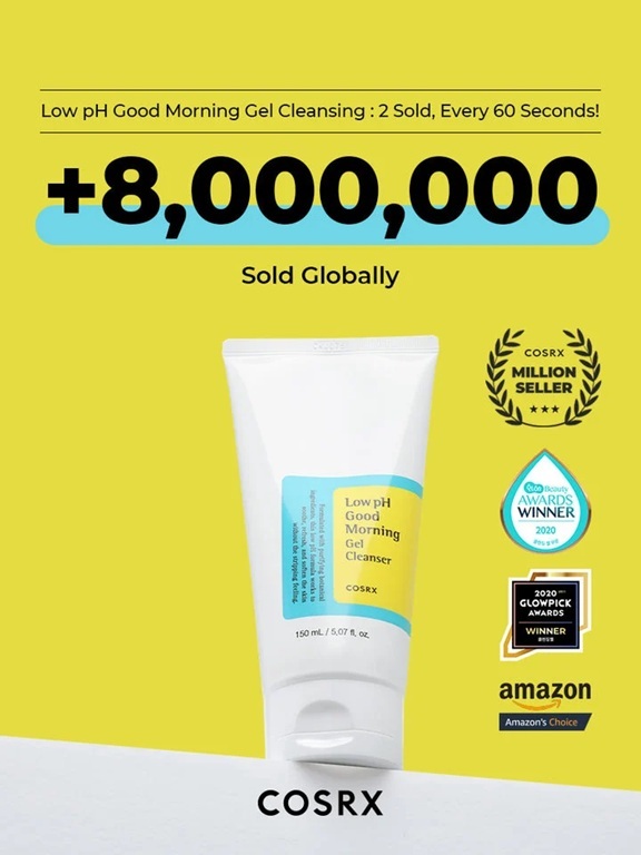 COSRX - Low pH Good Morning Gel Cleanser - 150ml - Image 2