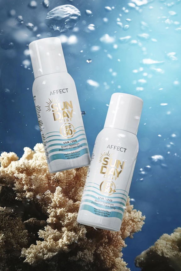 AFFECT COSMETICS - SunDay Mist SPF 50 Board Spectrum Protection Face Mist & Over Makeup - Image 2