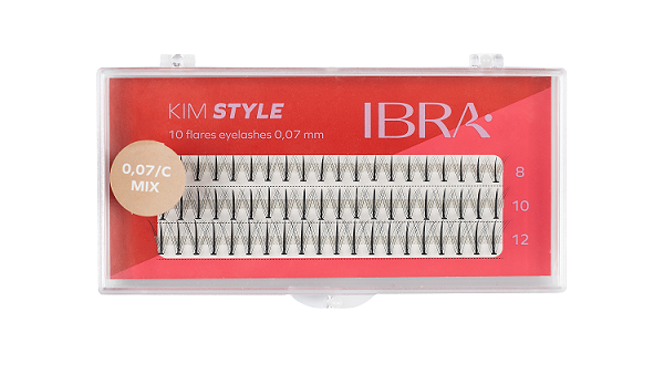 IBRA - KIM STYLE TUFTS EYELASHES 0,07C - MIX