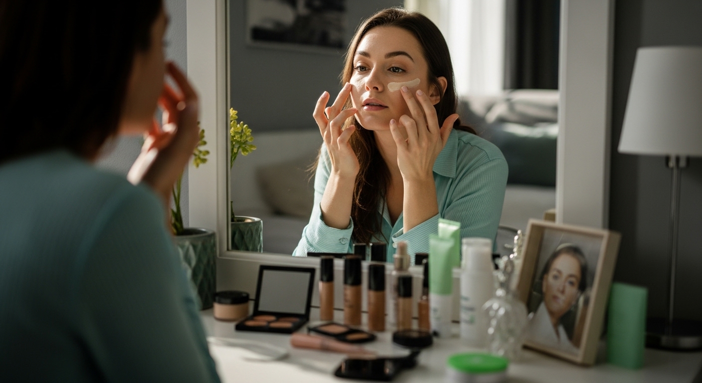 primer makeup morning routine