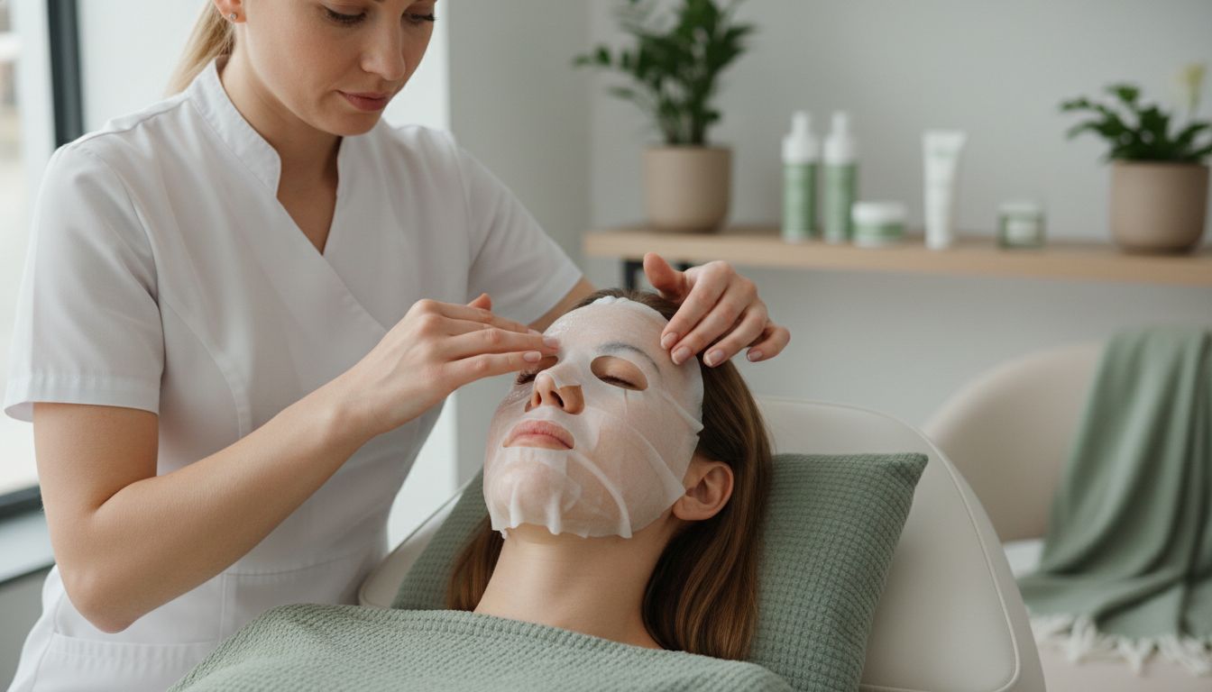 sheet mask application