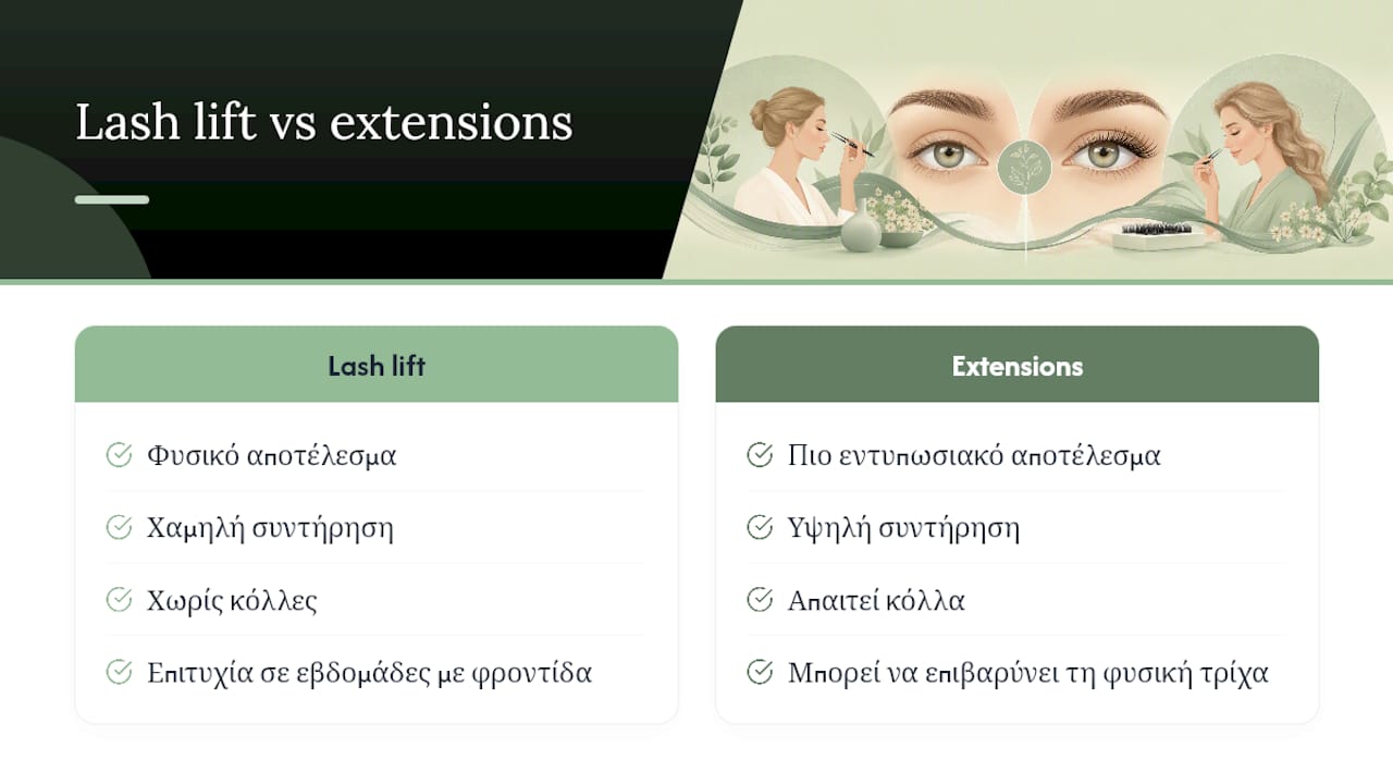Η άποψή μας για το lash lift — overview diagram