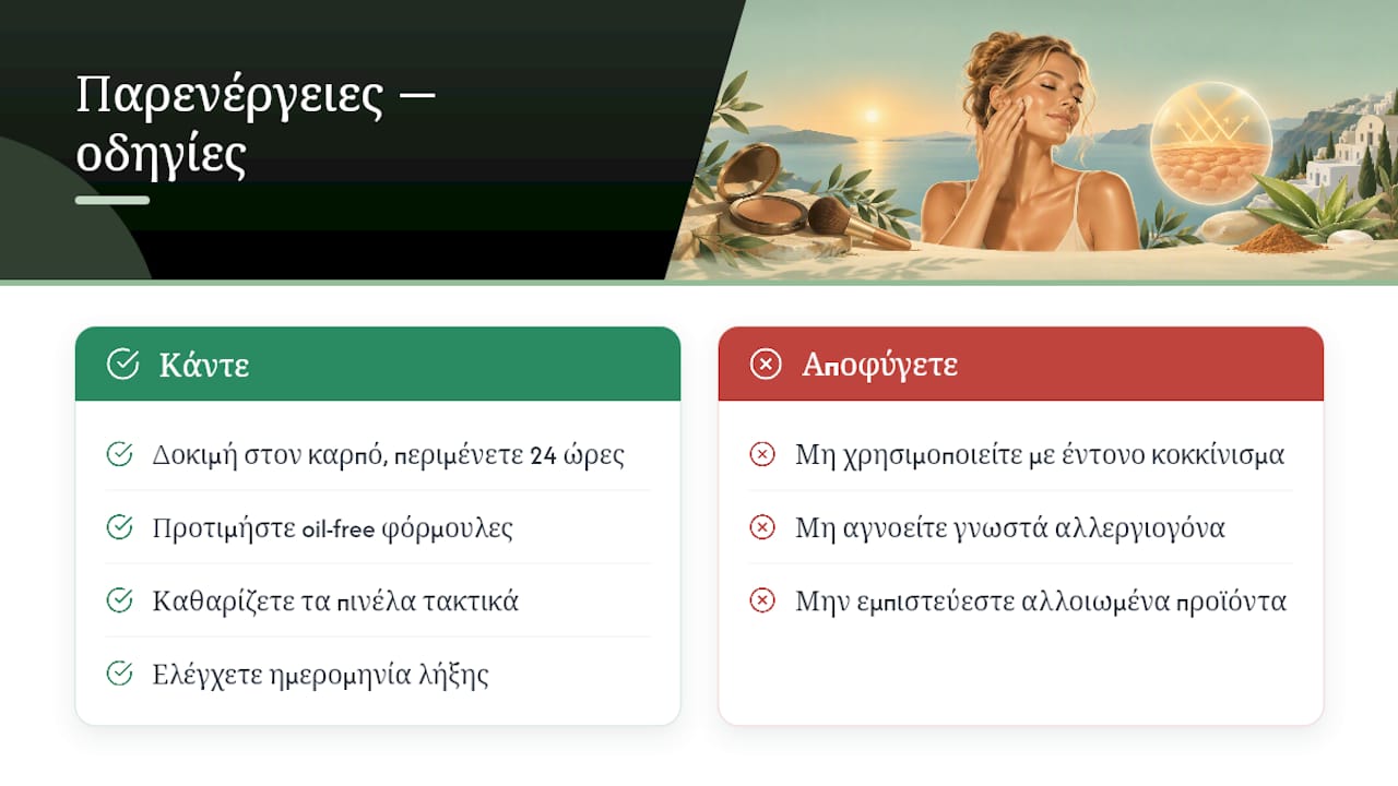 Πιθανές παρενέργειες και αλλεργικές αντιδράσεις — overview diagram